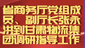  省商務(wù)廳黨組成員、副廳長張永洪到甘肅物流集團(tuán)調(diào)研指導(dǎo)工作